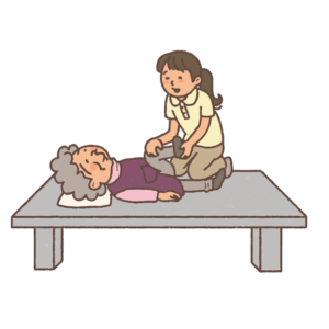 藤本鍼灸治療院の訪問鍼灸マッサージ治療画像